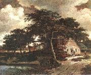 Landscape with a Hut, Meindert Hobbema